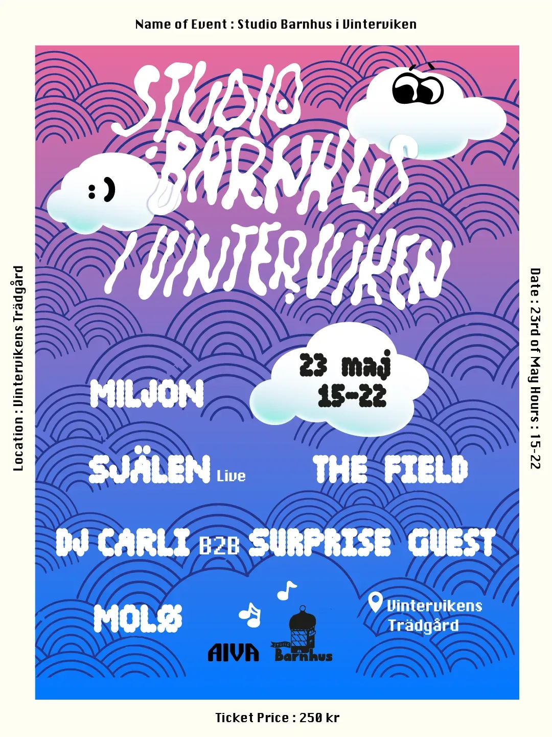 Studio Barnhus i Vinterviken event poster