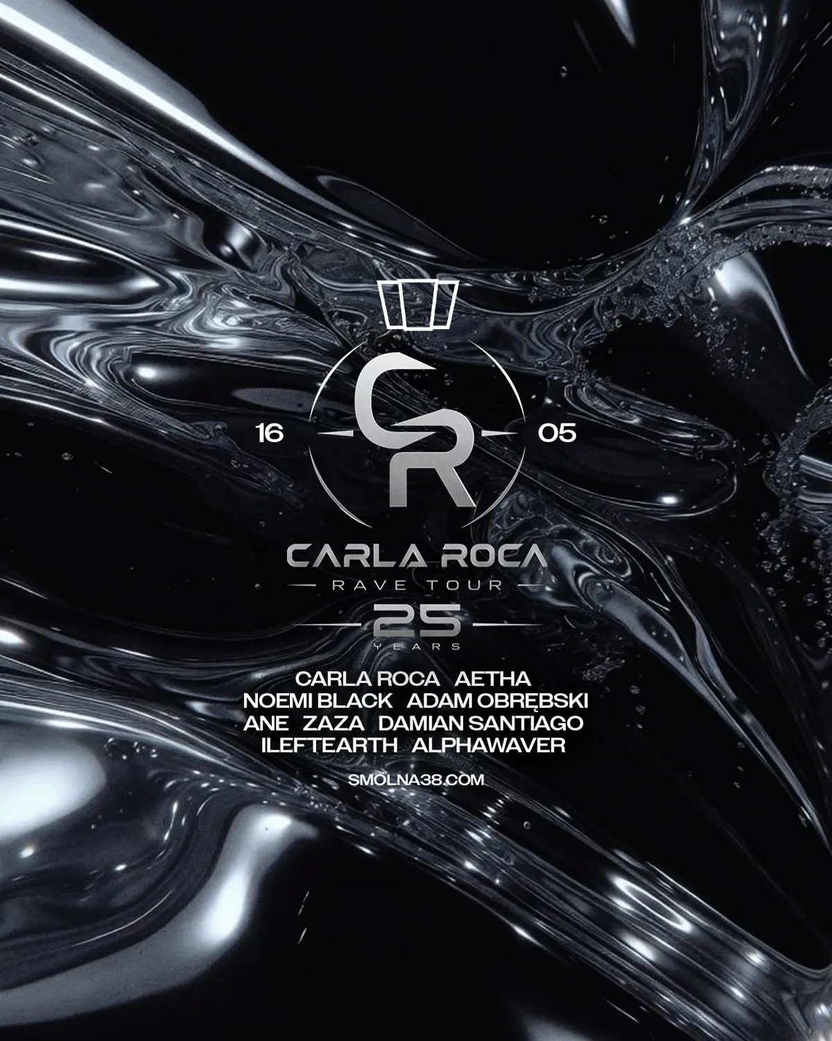 Carla Roca Rave Tour event poster