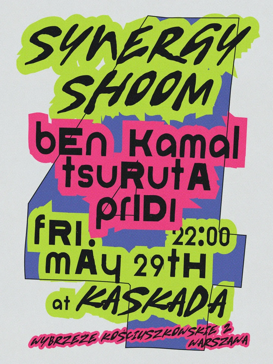 SynergyShoom 4 with Ben Kamal, Tsuruta & Pridi event poster