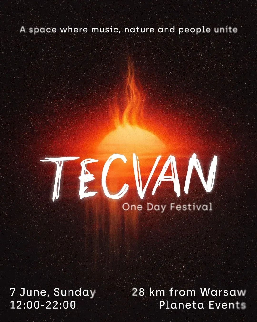 TecVan - one day festival event poster
