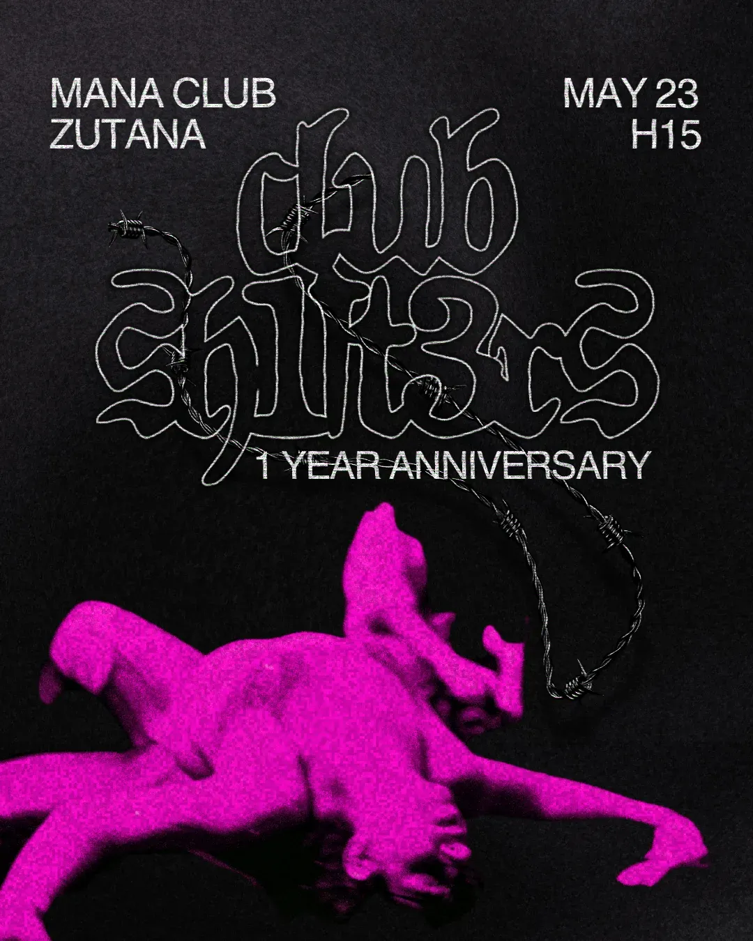 CLUB SH1FT3RS at H15 event poster
