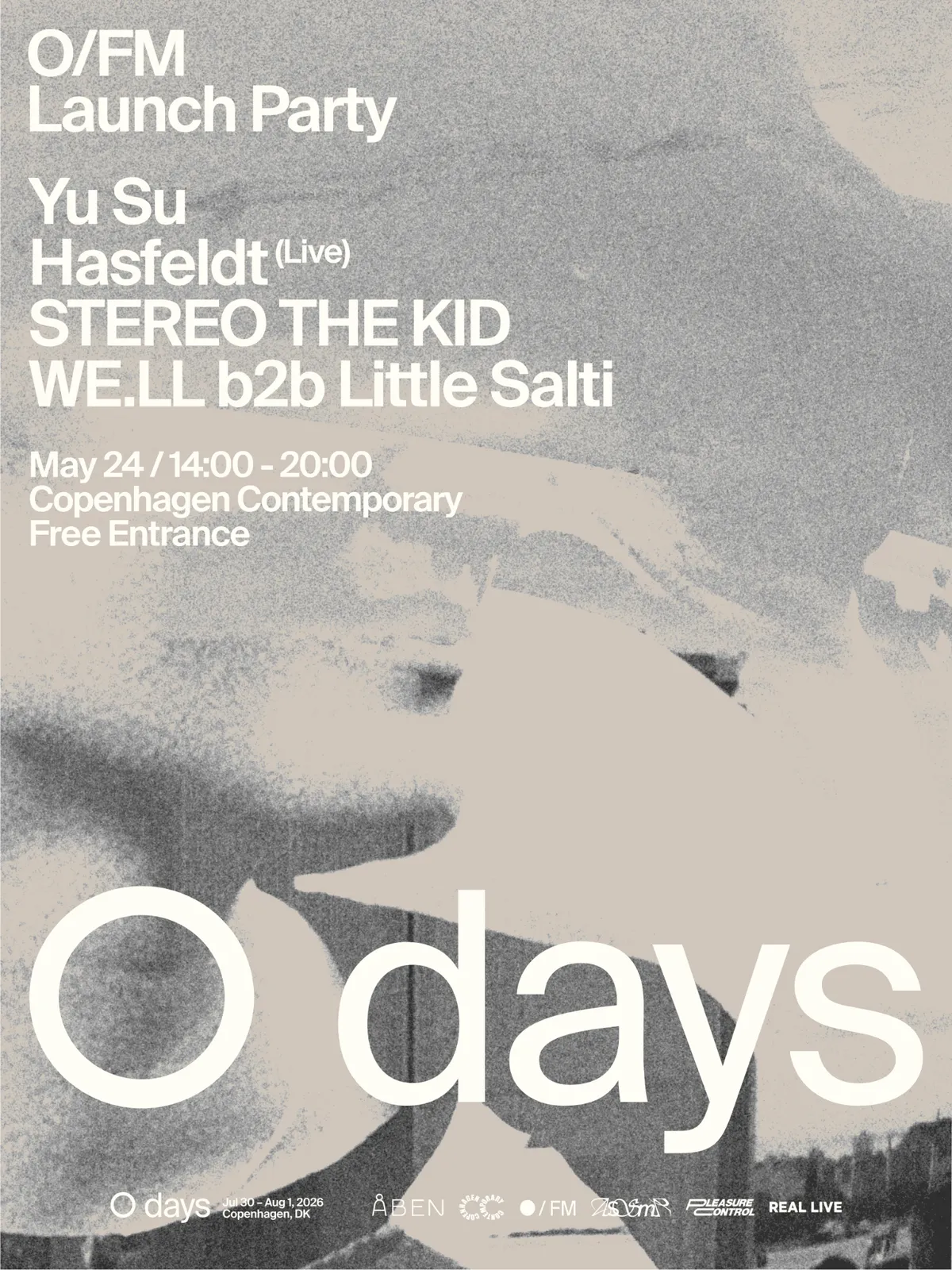 O/FM 2026 Launch Party event poster