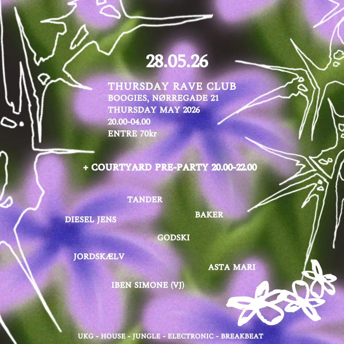 Thursday Rave Club 10 event poster