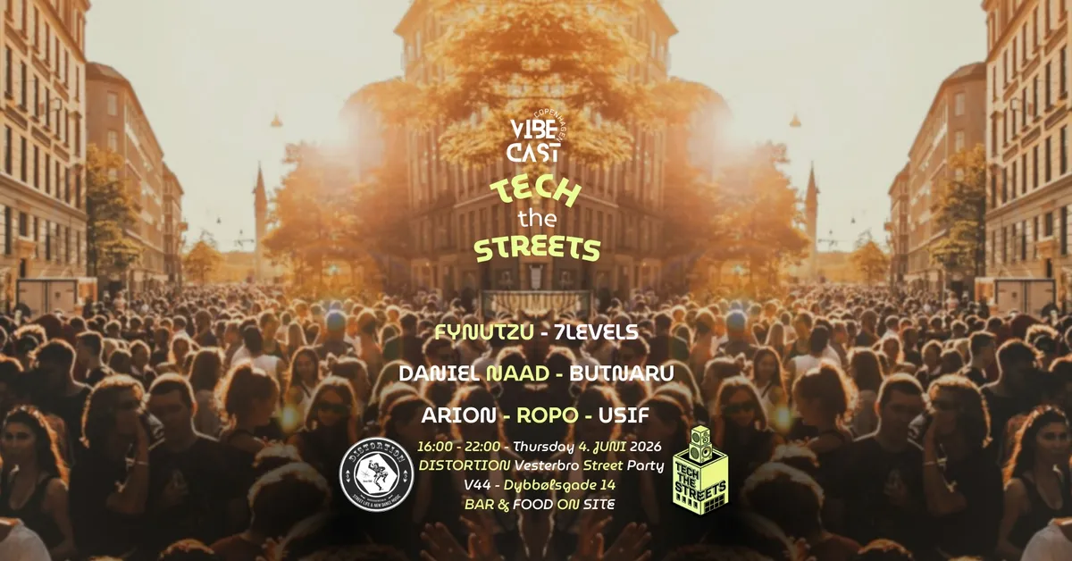 TECH THE STREETS # 2026 event poster
