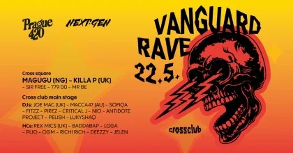 PRAGUE 420 vs. NEXT:GEN: VANGUARD RAVE Vol. 2 & DIGITAL FOREST WARM UP event poster