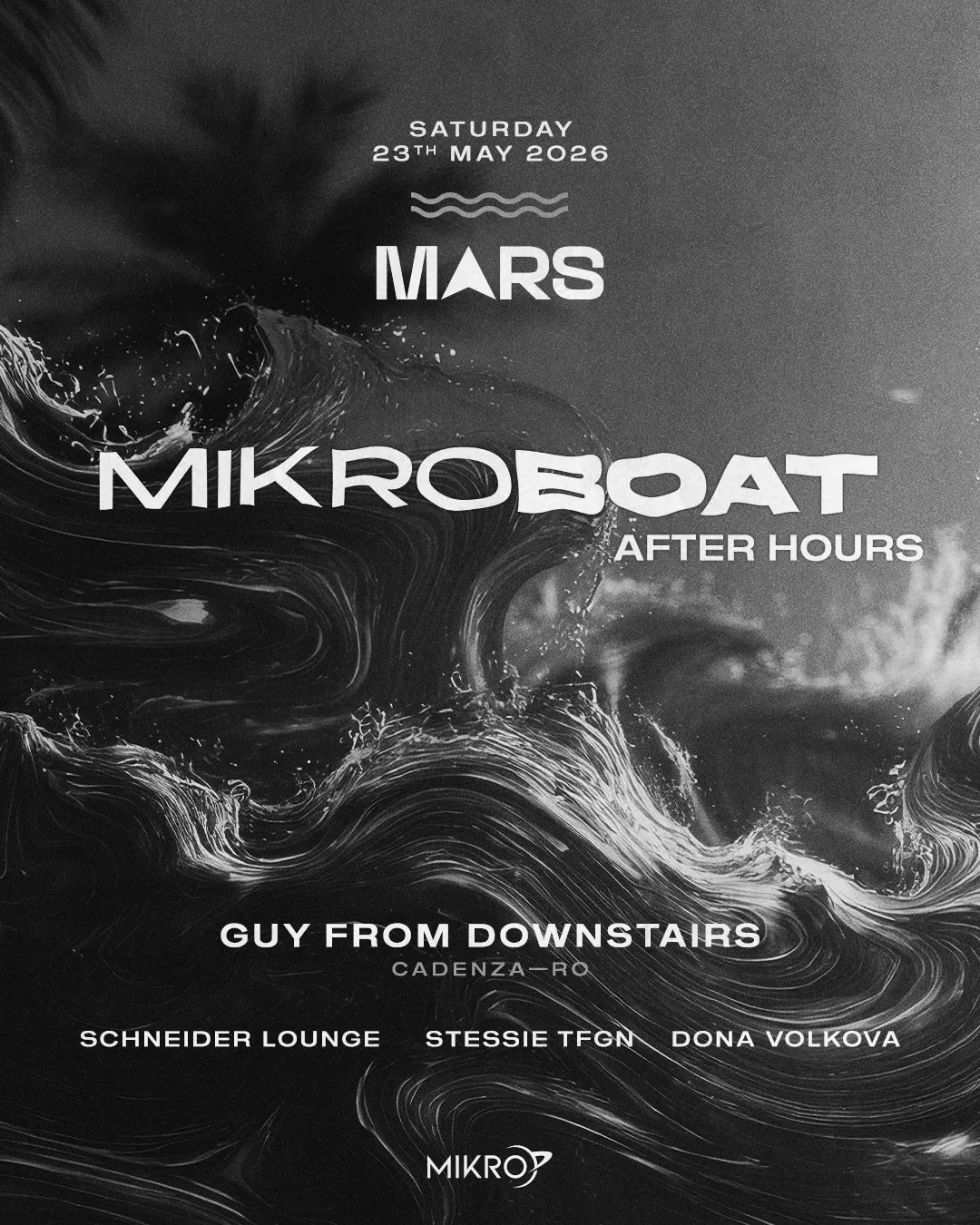 Mikro Boat Afterhour ≋ Guy From Downstairs (Cadenza—RO) event poster