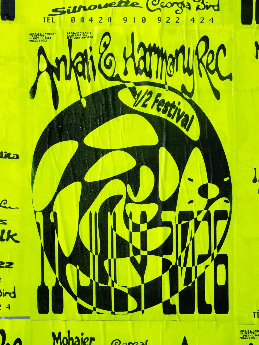 Ankali & Harmony: ½ festival event poster