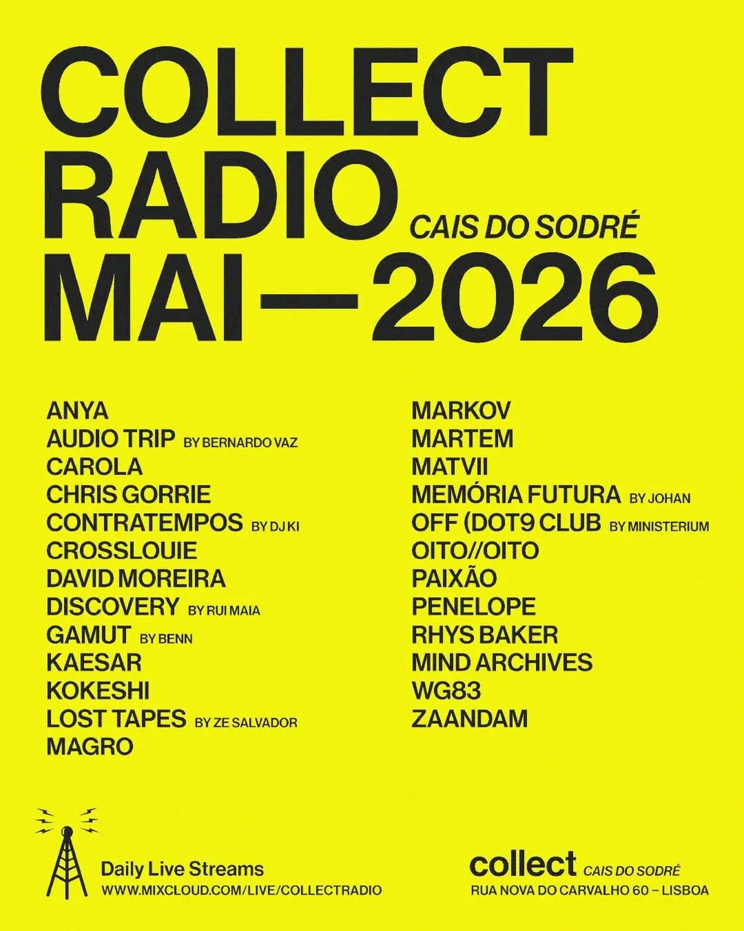 COLLECT w/ OITO//OITO event poster