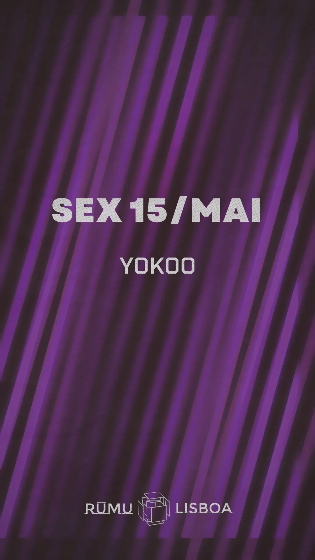 Rūmu presents: YokoO event poster
