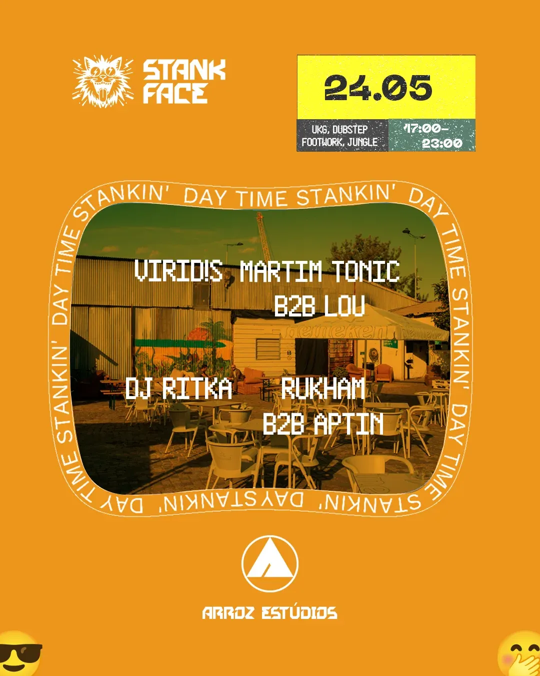 DAY TIME STANKIN' event poster
