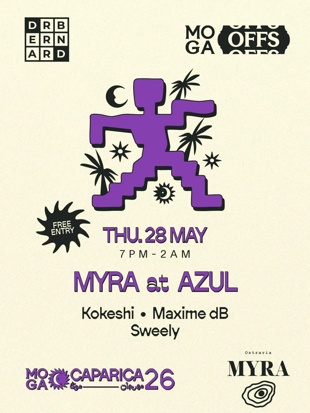 Moga Offs - MYRA at Azul event poster
