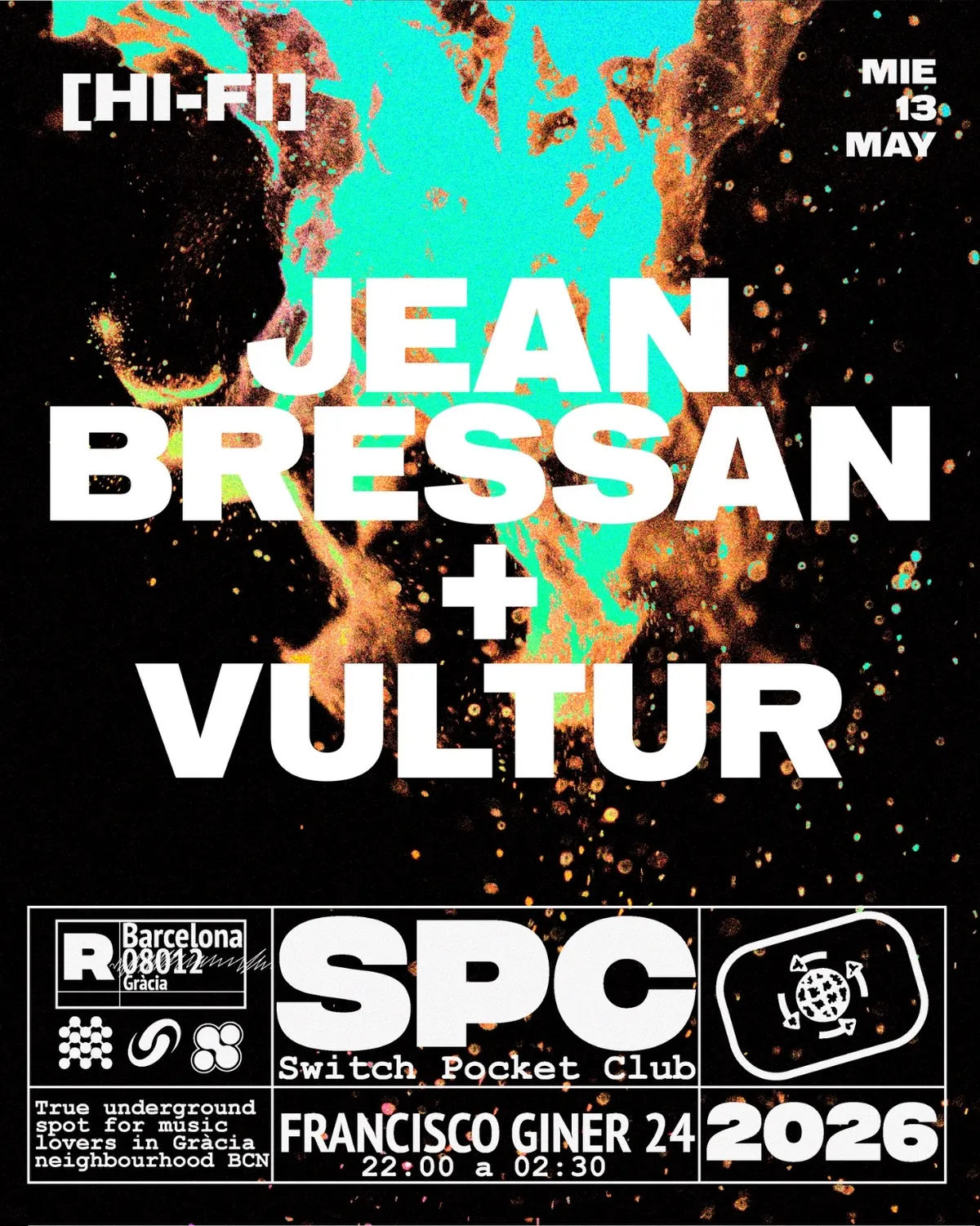 HiFi: Jean Bressan, Vultur event poster