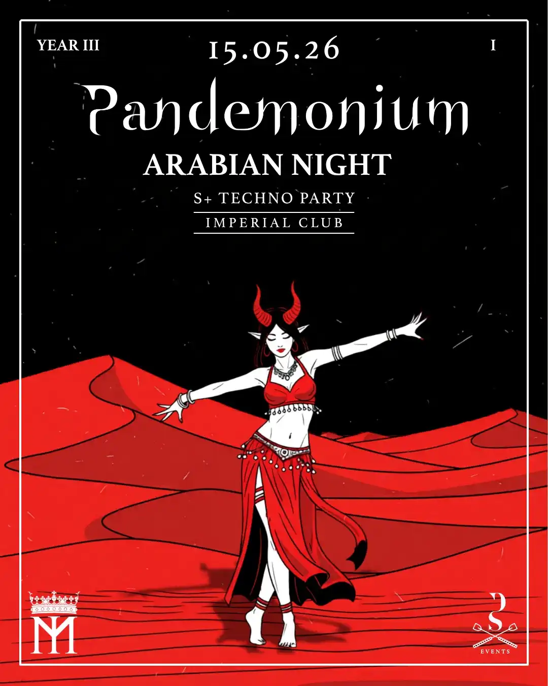 PANDEMONIUM YEAR 3: I - ARABIAN NIGHTS EDITION event poster