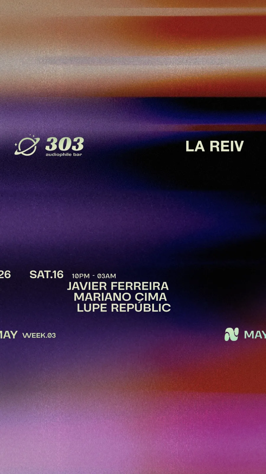 La Reiv pres. Javier Ferreira event poster