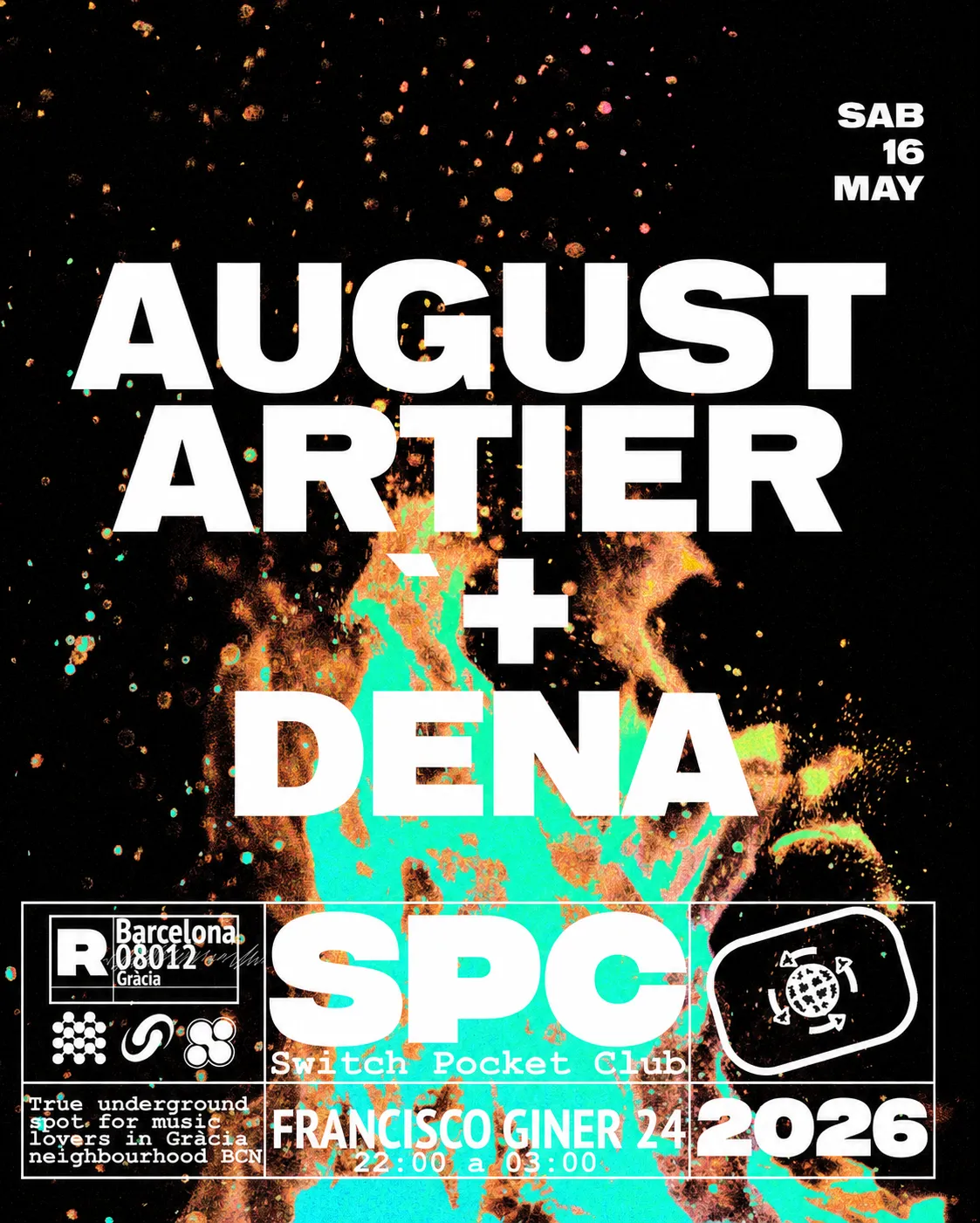 August Artier, Dena event poster