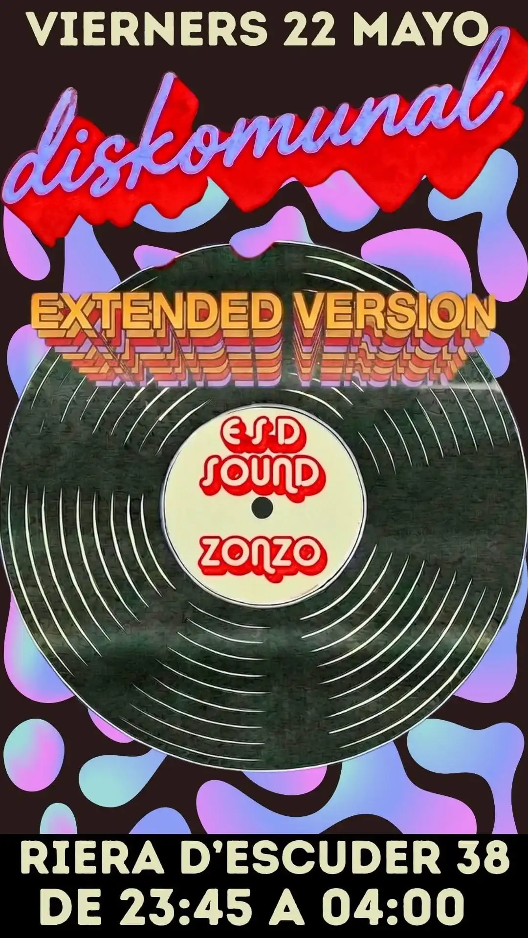 DISKOMUNAL - EXTENDED VERSION event poster
