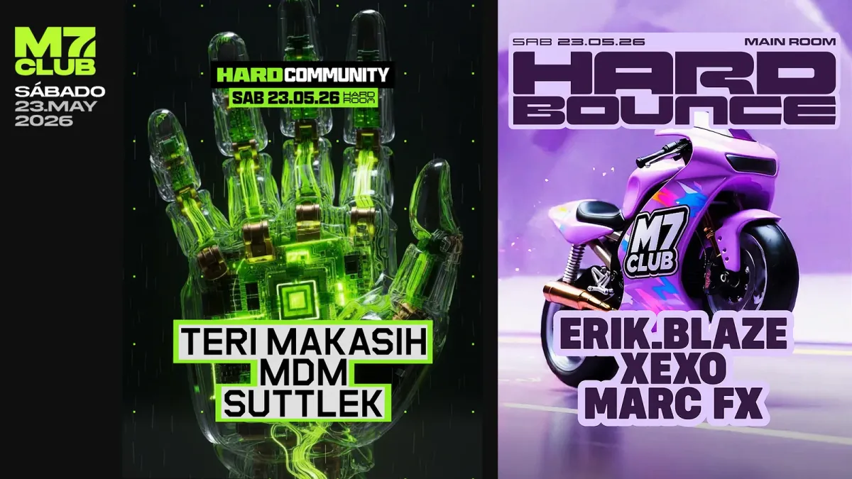 HARD COMMUNITY [TERI MAKASIH, MDM & SuttleK] HARD BOUNCE [ERIK.BLAZE, XEXO & MARC FX] event poster