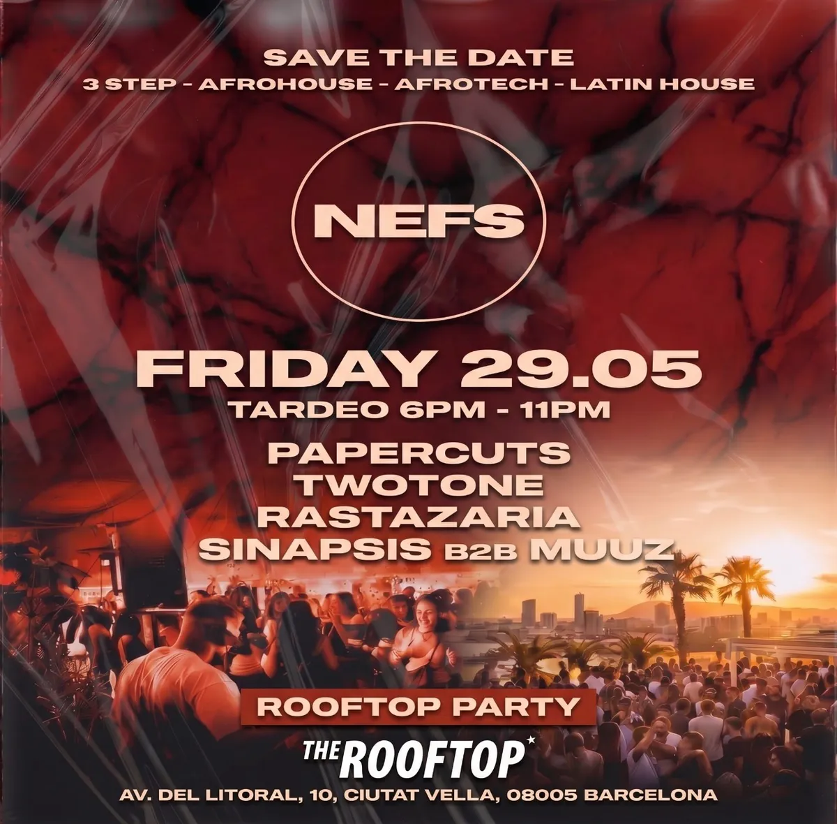 THE ROOFTOP pres. NEFS event poster