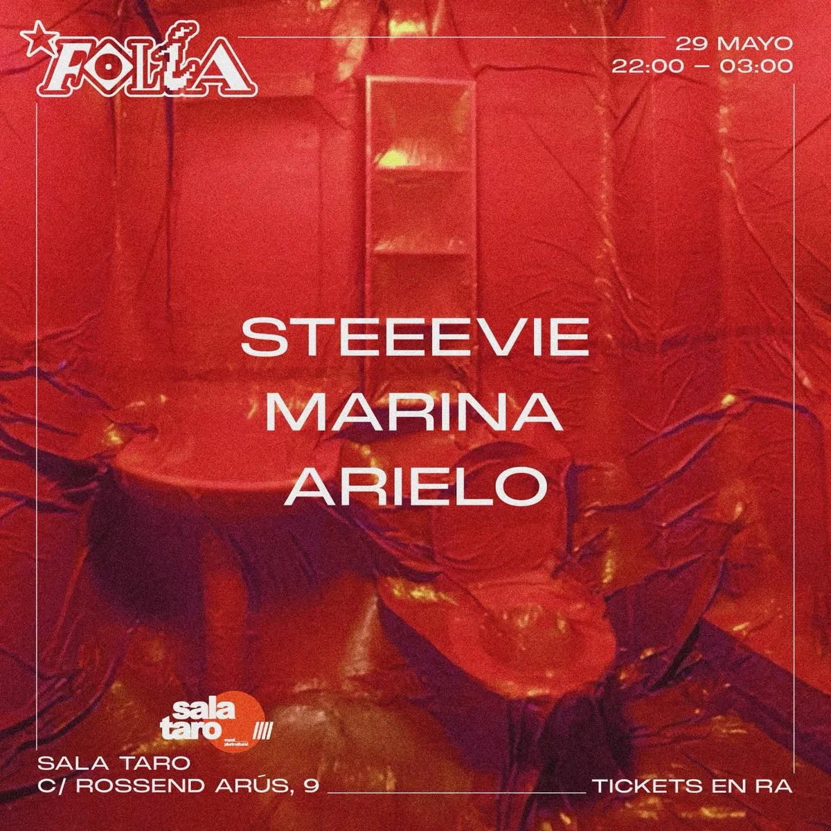 FOLIA NOTTE ROSSA AT Sala Taro event poster