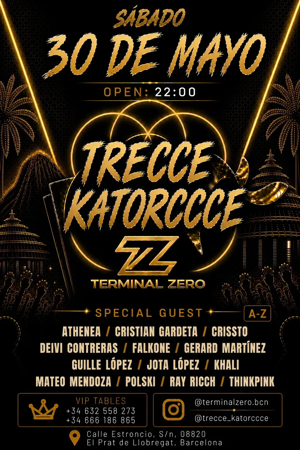 Opening Trecce Katorccce event poster