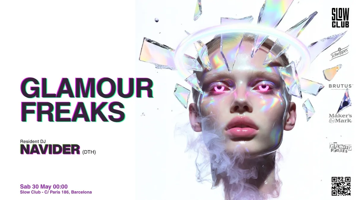 Glamour Freaks: Navider + Hermes Disco Eterno event poster
