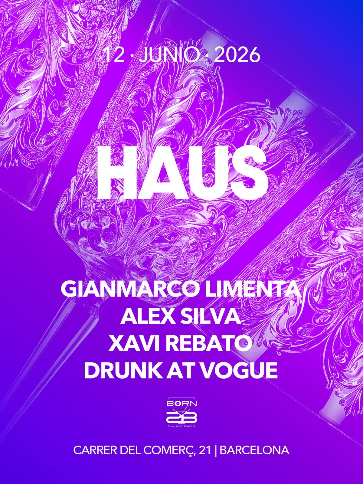 HAUS invites Gianmarco Limenta event poster