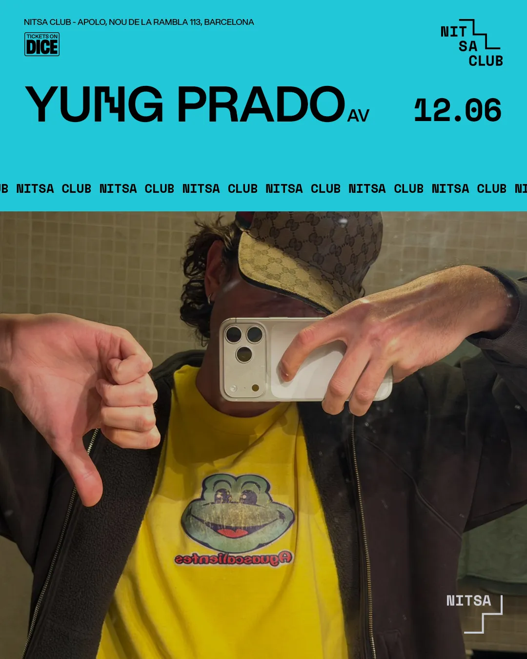 Yung Prado AV / Somoslas: 20 Years Of Massimiliano Pagliara · Budino · Klara Missyle event poster