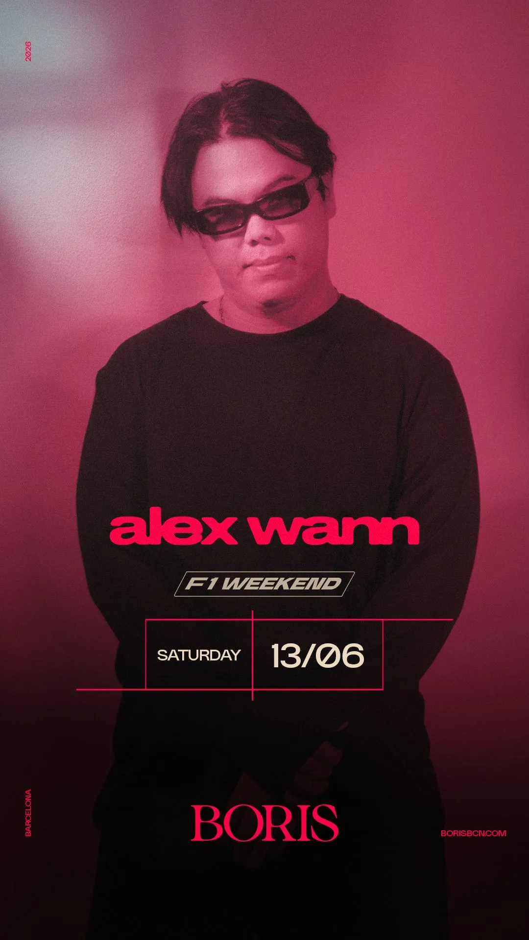 Alex Wann - F1 WEEKEND event poster