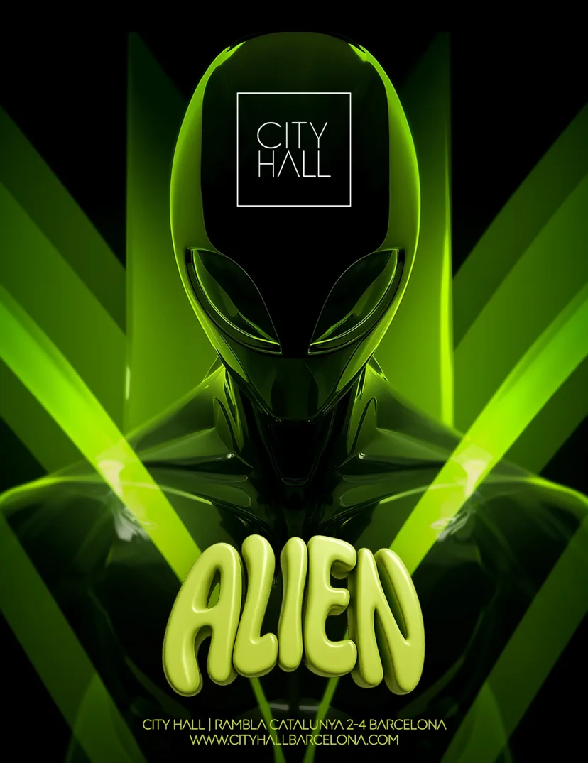 ALIEN ONLY HARD (Hard Bounce & Hard Techno) - ONLY 100 FREE PASS event poster