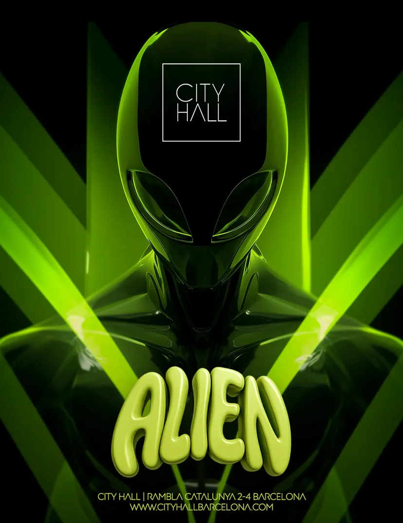 ALIEN (Hard Bounce & Hard Techno) - Get your FREE PASS event poster