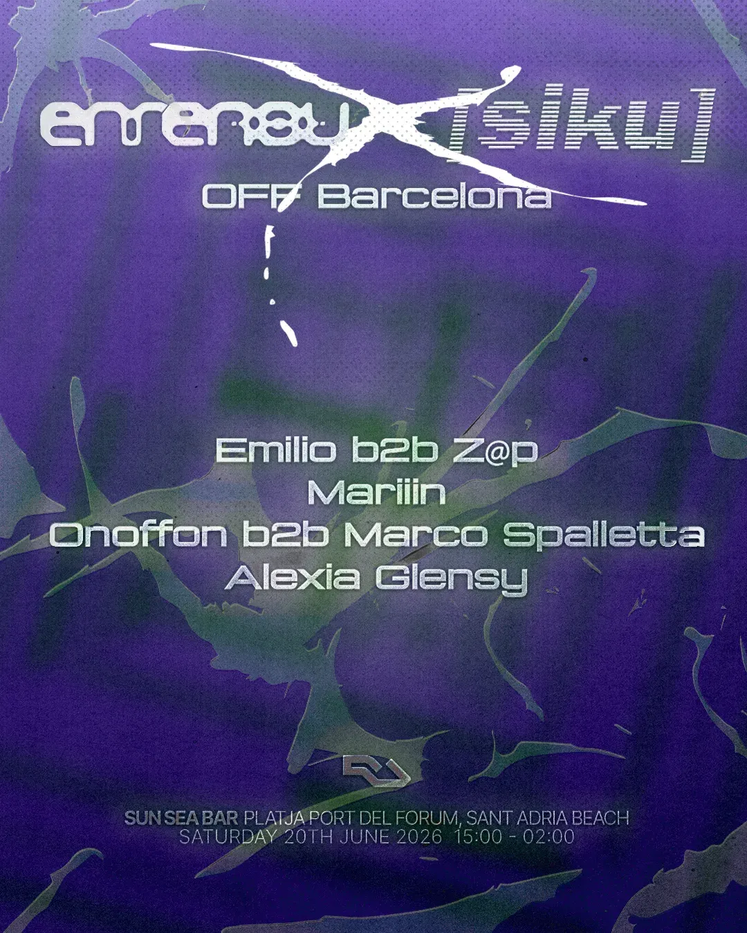 FREE OPEN AIR BEACH PARTY: Enrenou x Siku event poster