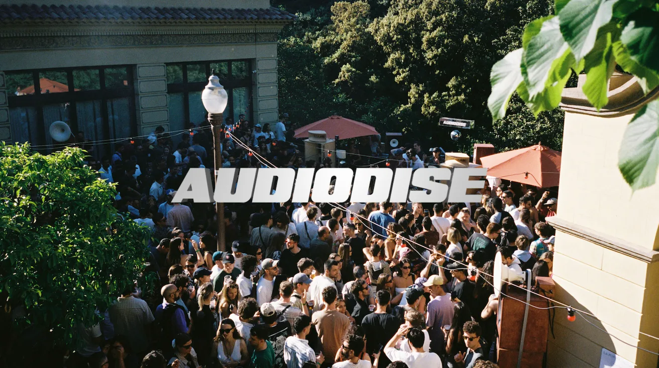 AUDIODISE Park open-air Montjuïc event poster