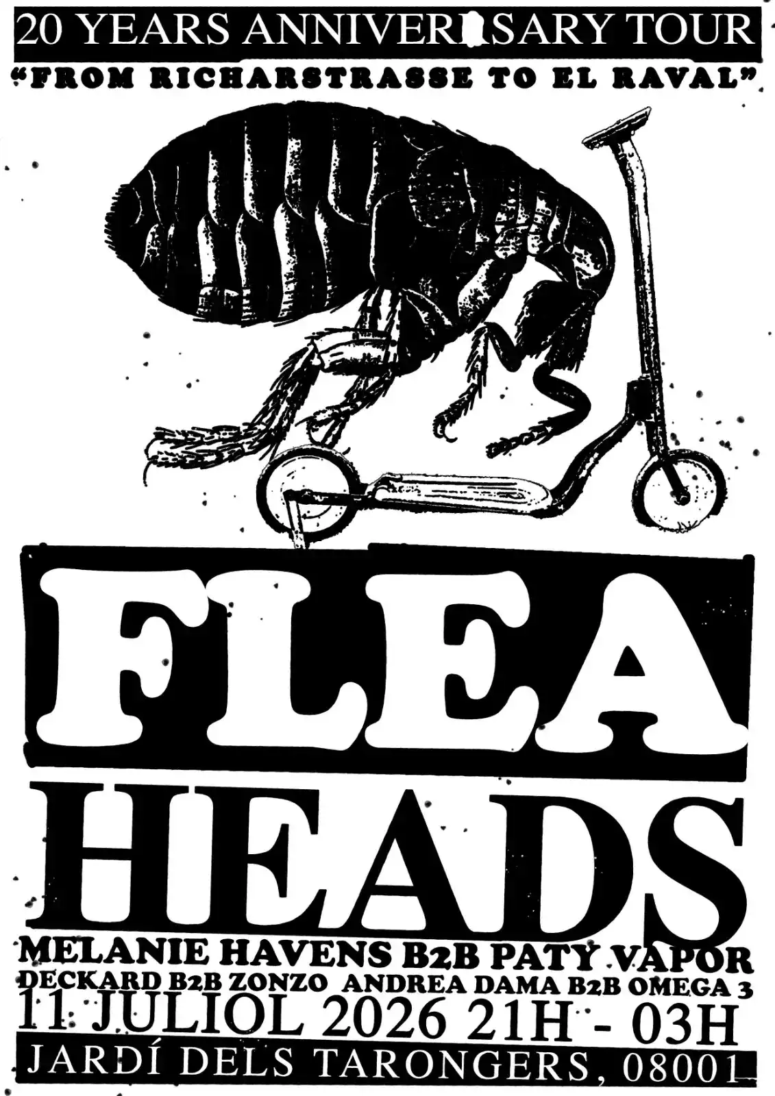FLEAHEADS event poster