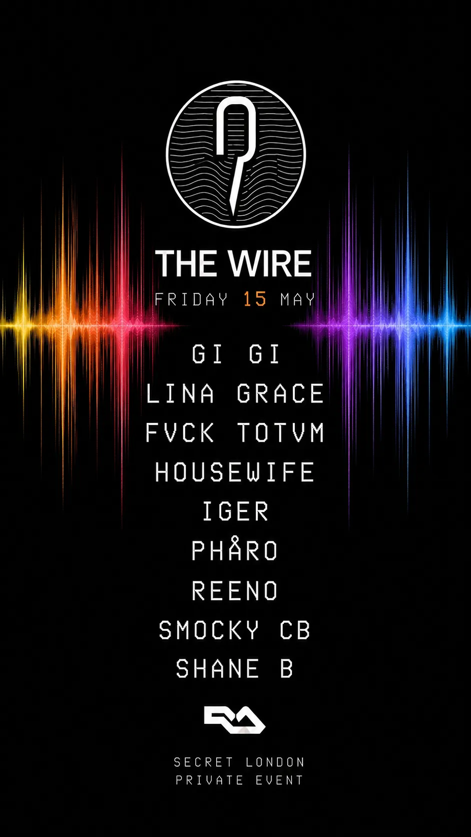 THE WIRE: SECRET LONDON HOUSE SESSIONS — PRIVATE PARTY event poster
