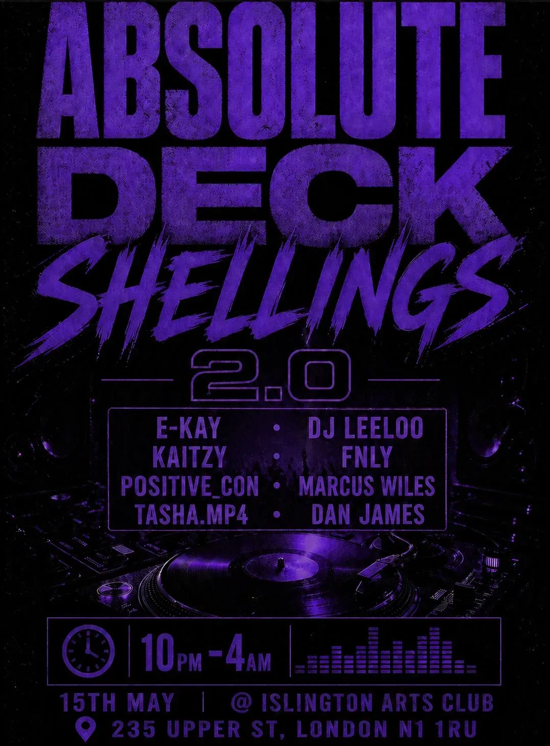 Absolute Deck Shellings presents: 2.0 event poster