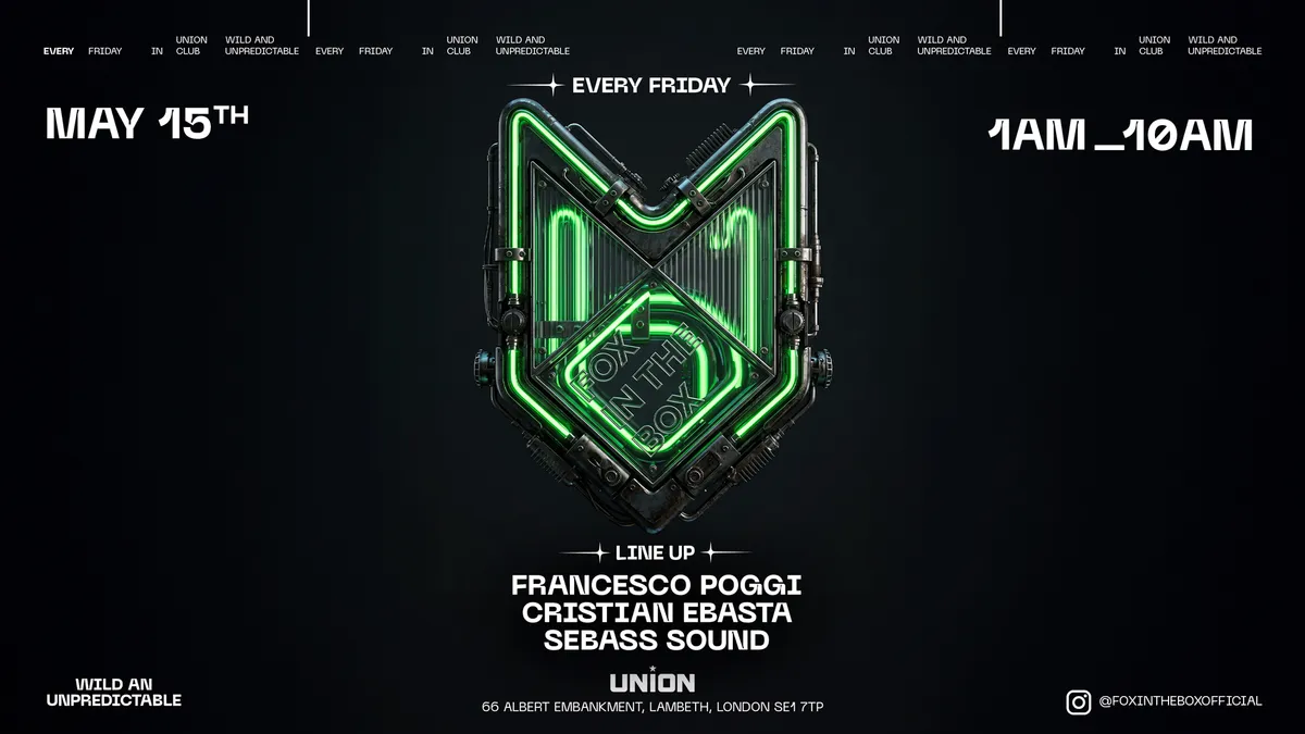 AFTER PARTY AT FOX IN THE BOX event poster