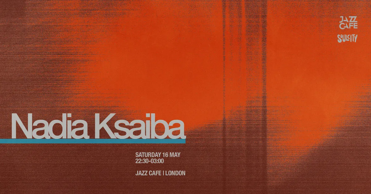 Nadia Ksaiba at Jazz Cafe event poster