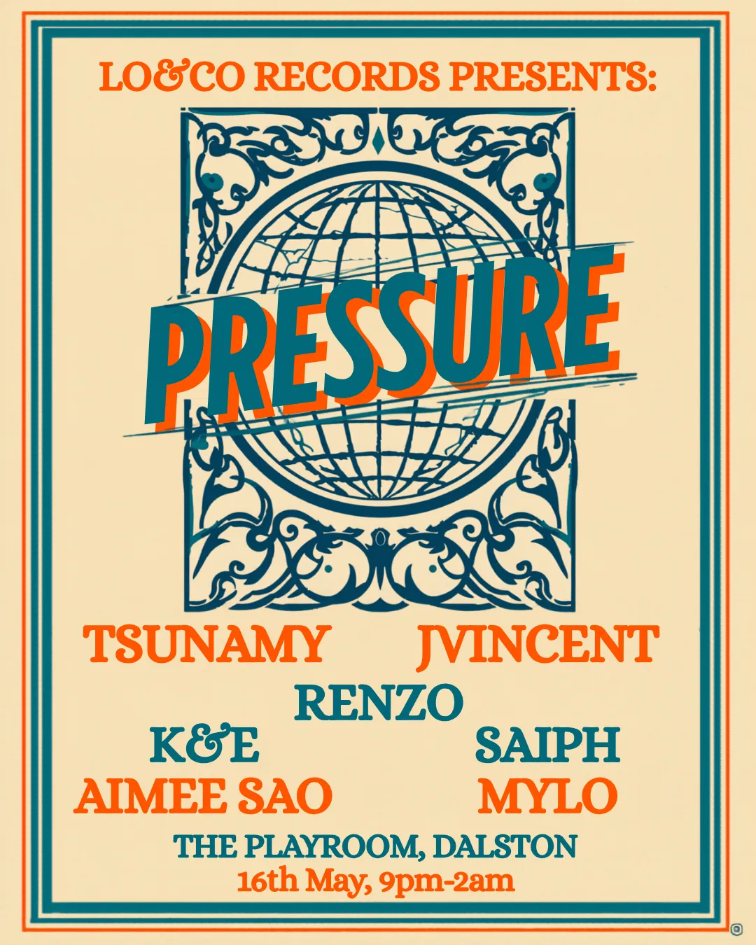 Lo & Co. Records: Brazilian Funk, Garage, House, 140, PRESSURE event poster