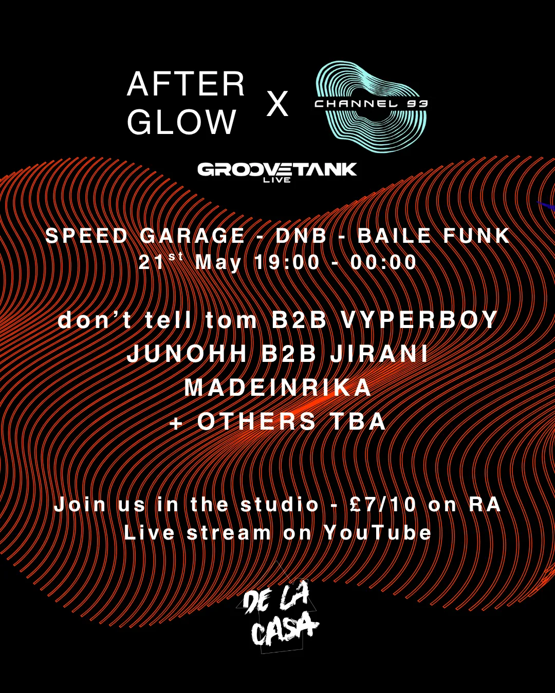 Afterglow X Channel 93 event poster