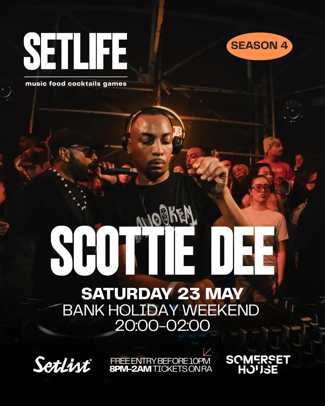 SETLIFE presents SCOTTIE DEE: MAY 23RD (BANK HOLIDAY) event poster