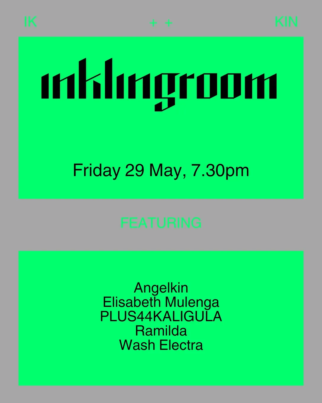inklingroom event poster