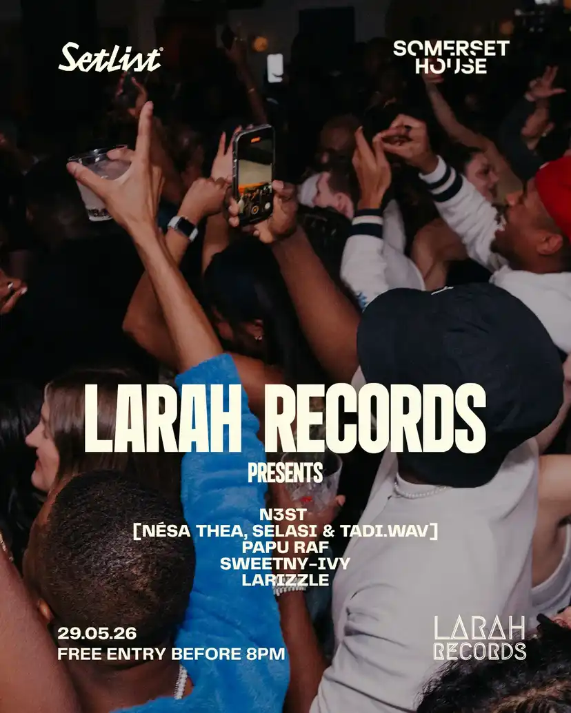 SETLIST: LARAH RECORDS PRESENTS event poster