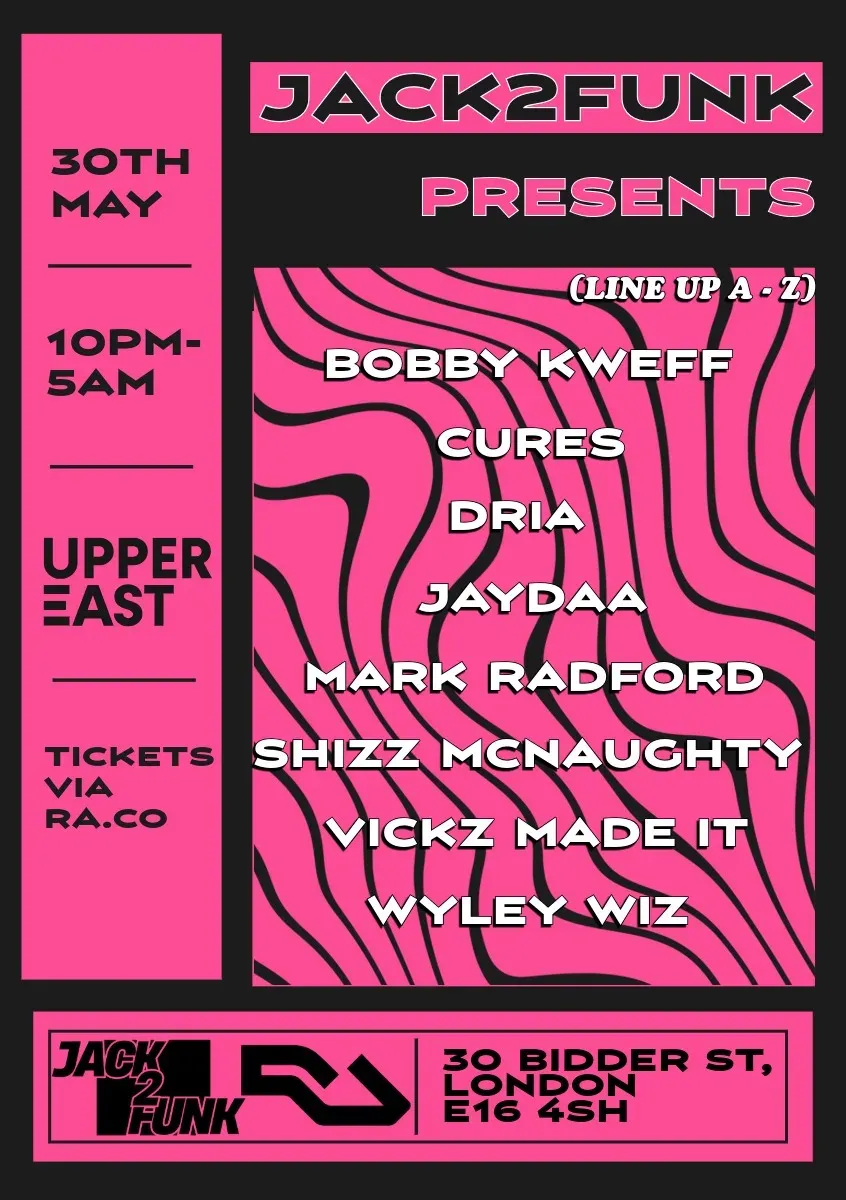 Jack2Funk PRESENTS event poster