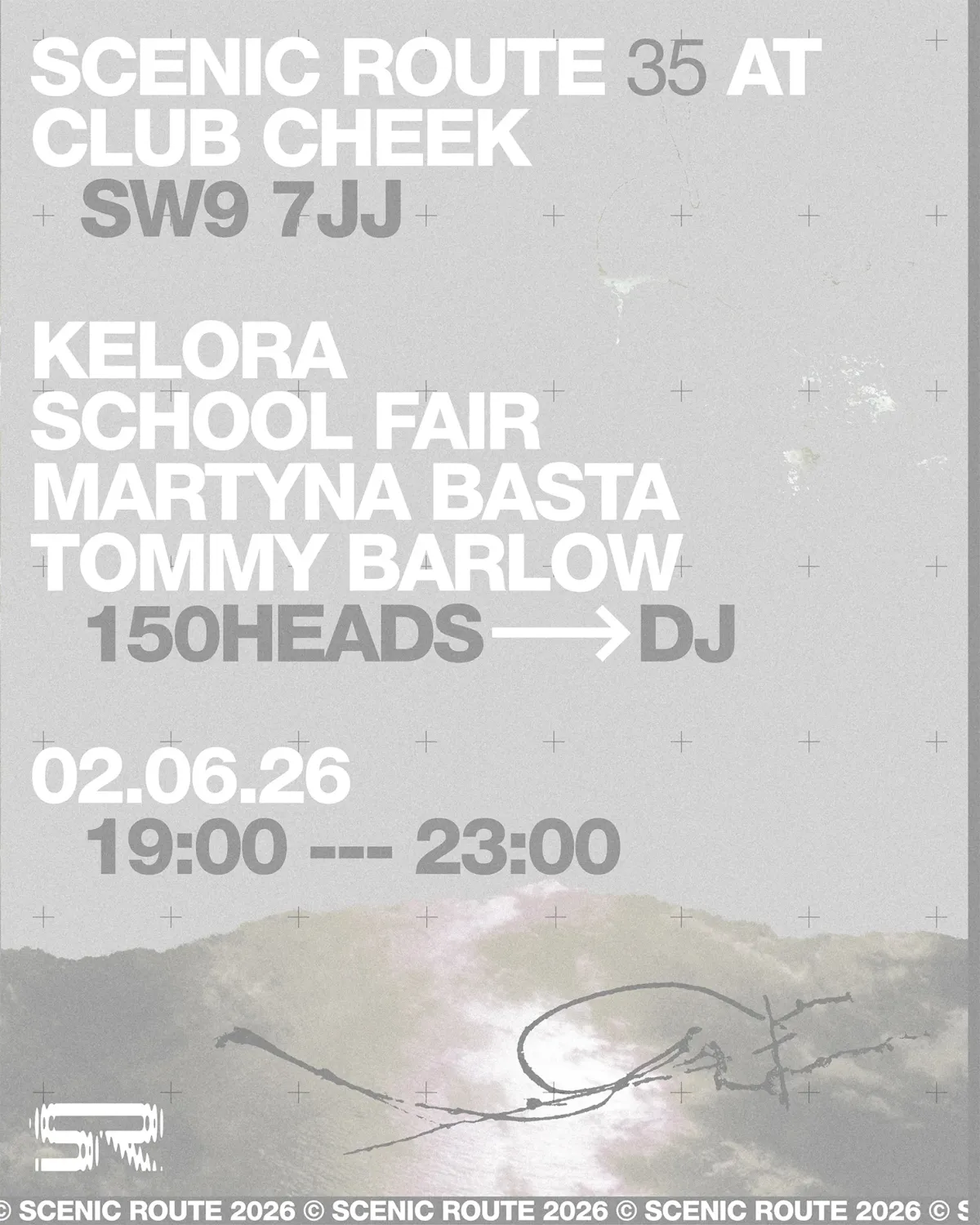 Scenic Route with Kelora, school fair, Martyna Basta, Tommy Barlow event poster