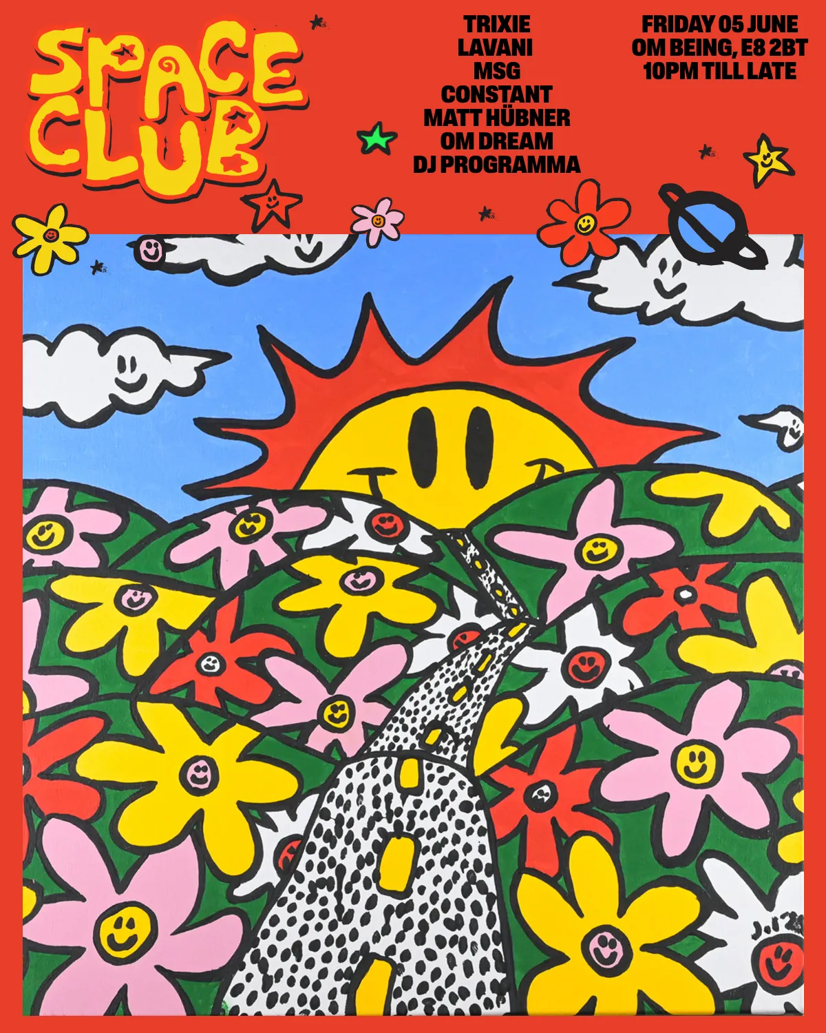 Space Club event poster
