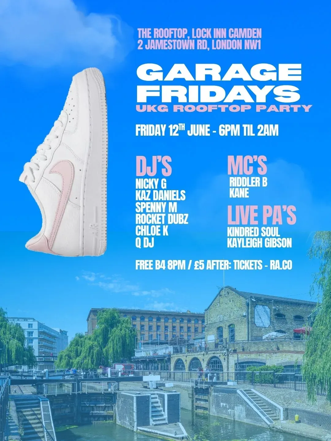Garage Fridays event poster