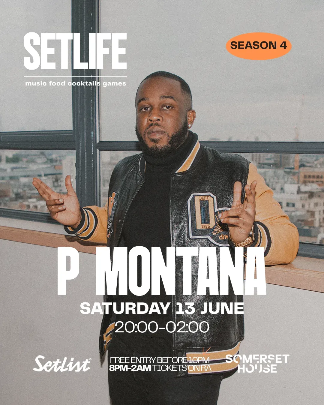 SETLIFE presents P Montana: JUNE 13TH event poster