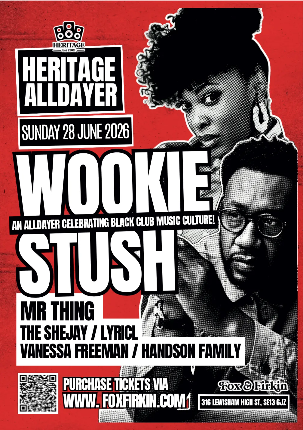 Handson Family presents Wookie & Stush event poster