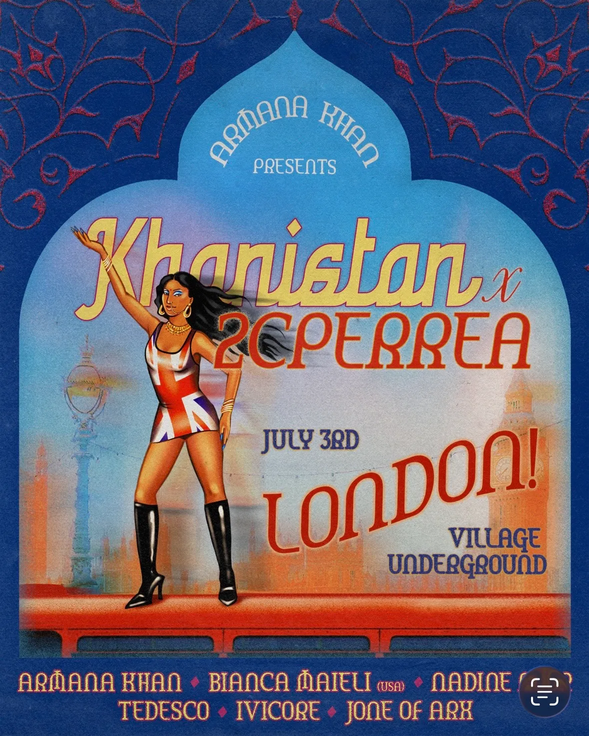 ARMANA KHAN presents: The Khanistan Tour London event poster