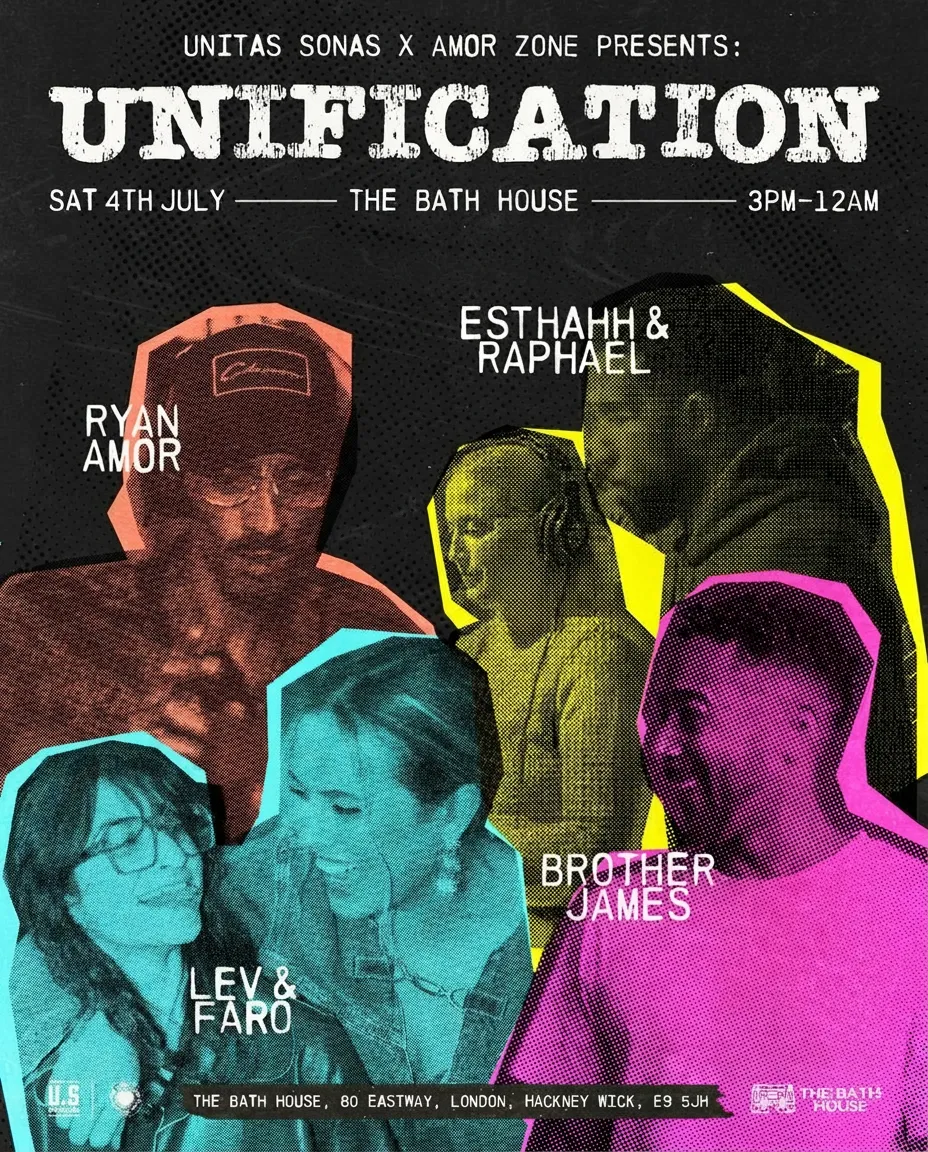 Unitas Sonas X Amor Zone presents Unification event poster